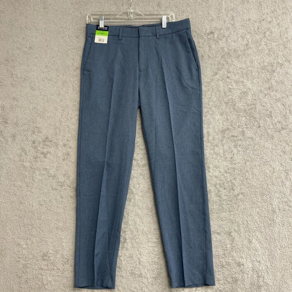 NEW Kenneth Cole Men's 32 X 30 Slim Fit Performance Dress Pants Super Flex